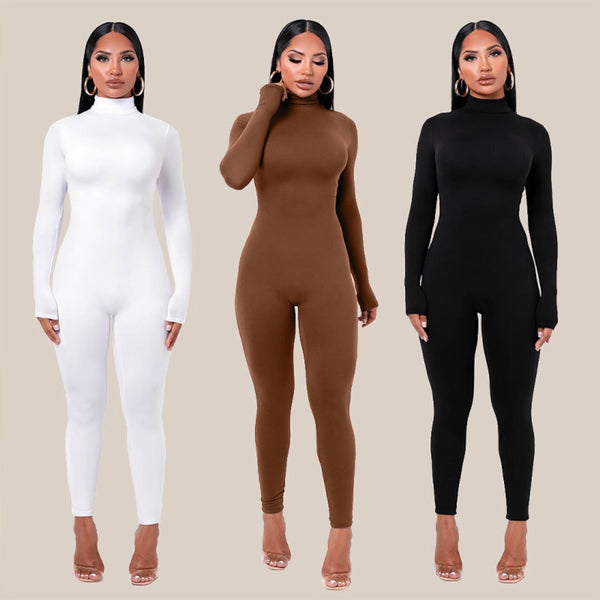 Lira Plain High Neck Long Jumpsuit – WardrobeNThings