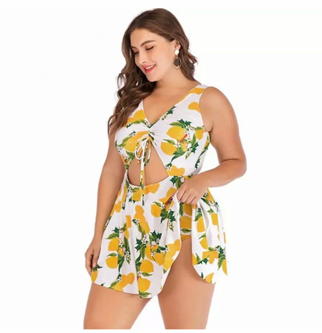 Lemons Plus Size Swimsuit