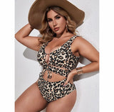 Leopard print Jolly plus size swimsuit