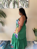 Queen Things Green Back Plus Size Dress