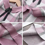 Pink Square Dress Set for Girls