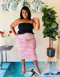 Luxury Mackenzie Ruffled Plus Size Panelled Women Skirt
