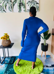 Mademoiselle Warm Buttoned Knit Dress