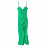 Kathy Drawsting & Slit Dress