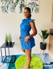 Greta Blue Mini Dress
