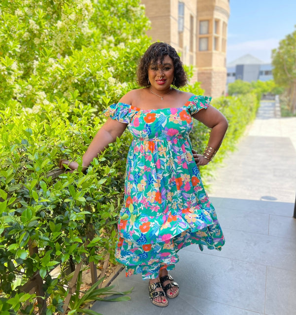 Macy Summer Floral All Size Plus Size Gorgeous Dress