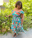 Macy Summer Floral All Size Plus Size Gorgeous Dress