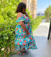 Macy Summer Floral All Size Plus Size Gorgeous Dress