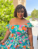 Macy Summer Floral All Size Plus Size Gorgeous Dress