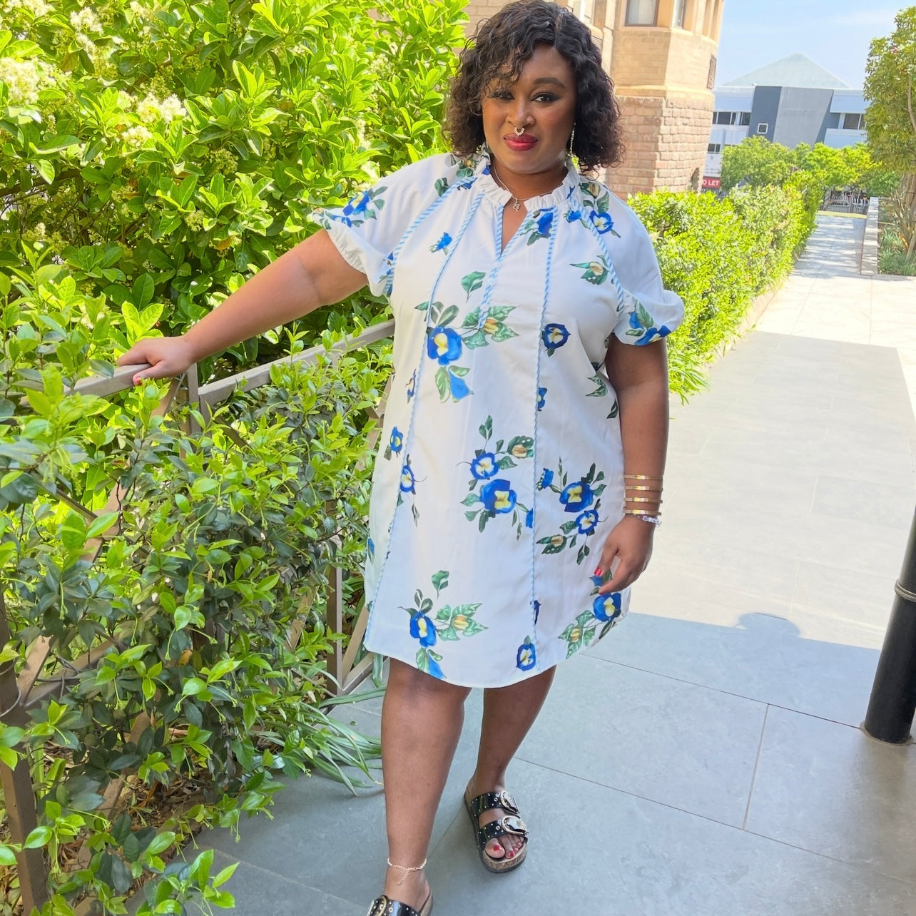 Malia Summer Floral Plus Size Dress for Women