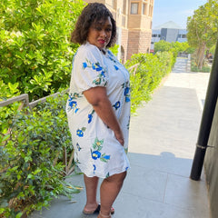 Malia Summer Floral Plus Size Dress for Women