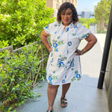 Malia Summer Floral Plus Size Dress for Women