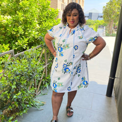 Malia Summer Floral Plus Size Dress for Women