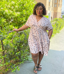 Mila Swiss Summer Plus Size Dress with Pockets for Women