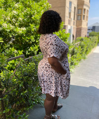 Mila Swiss Summer Plus Size Dress with Pockets for Women