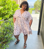 Mila Swiss Summer Plus Size Dress with Pockets for Women