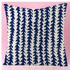 Blue Plush Luxury Continental Scatter Cushion Cover 60cm by 60cm