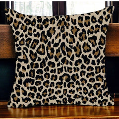 Ian Animal Print Plush Luxury Continental Scatter Cushion Covers 60cm by 60cm
