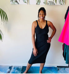 Eliza Gorgeous Ribbed Winter Dress for women