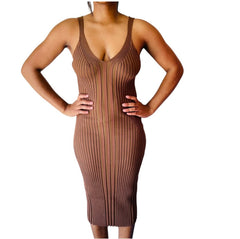Eliza Gorgeous Ribbed Winter Dress for women