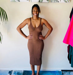 Eliza Gorgeous Ribbed Winter Dress for women