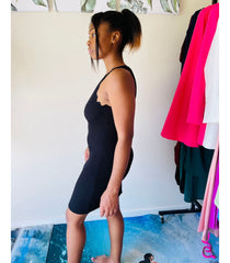 Elaine Crew Neck Jagged Ribbed Winter Dress for Women