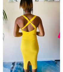 Erica Ribbed Front Pearly Winter Beautiful Dress for women