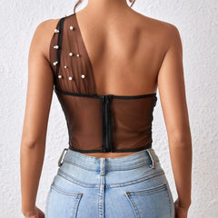 Jocelyn Floral Tank Crop Corset Top Bustier Cami Top