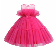 Winona Tulle Ball Gown Party Birthday Wedding Mesh Tutu Dress for children