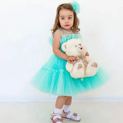 Winona Tulle Ball Gown Party Birthday Wedding Mesh Tutu Dress for children