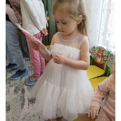 Winona Tulle Ball Gown Party Birthday Wedding Mesh Tutu Dress for children