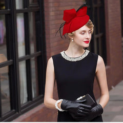 English Cocktail, Party or Wedding Elegant Fedora Hat