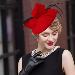 English Cocktail, Party or Wedding Elegant Fedora Hat