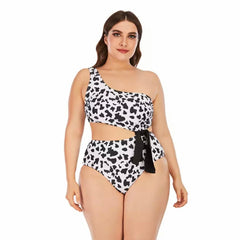 Chrome Black & White Plus Size Swimsuit