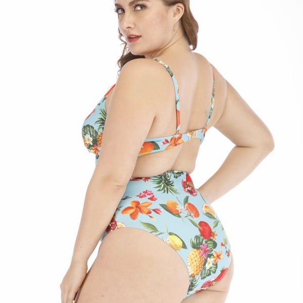 Fruits Mix Plus Size Swimsuit for Women