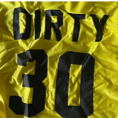Dirty 30 Black and Yellow Swimsuits