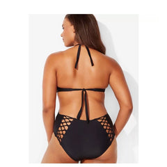 Black Mid String Swimsuit