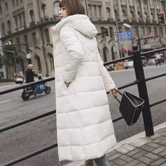 Miss Q Winter Long Bomber Parka Puffer jackets for women