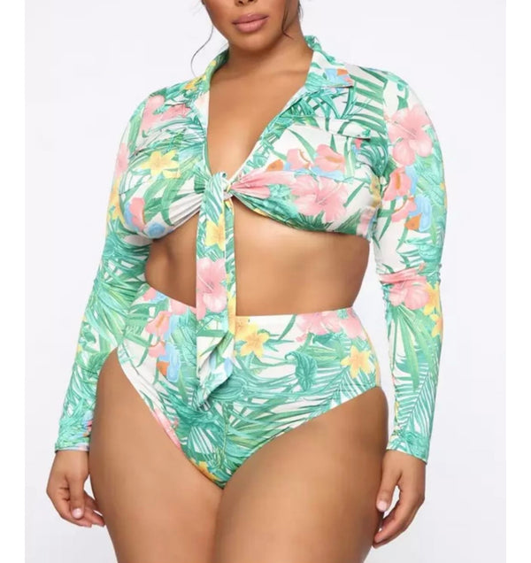 Kate Greenary 2 Piece Bikini Swimwear Swimsuit Set