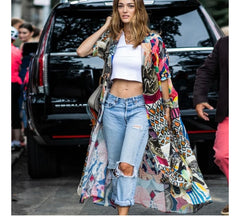 Triangle Kimono Kaftan Swimwear Beach Cover Up