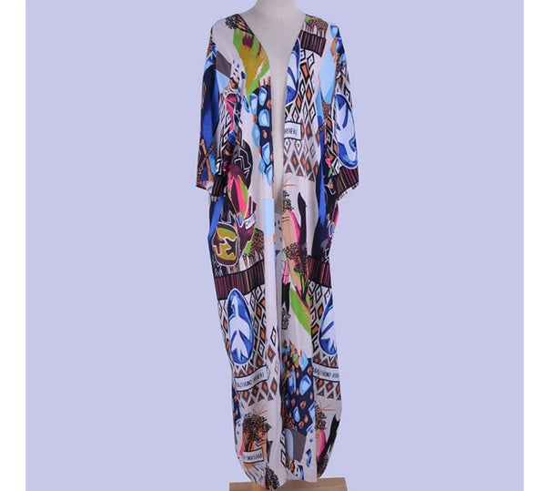 Triangle Kimono Kaftan Swimwear Beach Cover Up