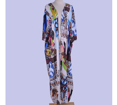 Triangle Kimono Kaftan Swimwear Beach Cover Up