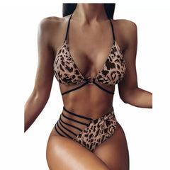 Khloe Strings Attached 2 Piece Bikini Set Swimsuit Swimwear