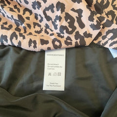 Two Piece Black & Leopard Plus Size Swimwear Set