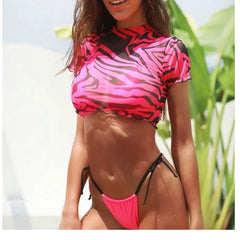 Carla Pop Print Bikini Swimsuit Set Swimwear