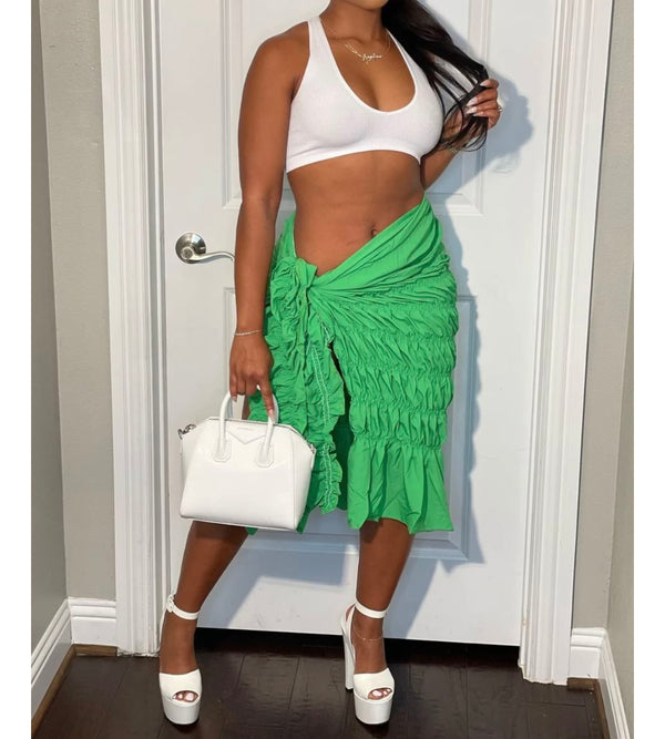 Elasticity Kaftan Skirt Beach Cover Up Swimwear