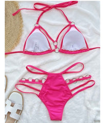 Laila Strings Attached Bikini Swimsuit Swimwear