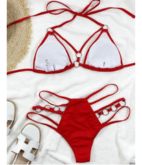 Laila Strings Attached Bikini Swimsuit Swimwear