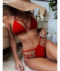 Laila Strings Attached Bikini Swimsuit Swimwear