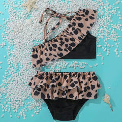 Lepy Print Girls Kids Swimsuit Swimwear